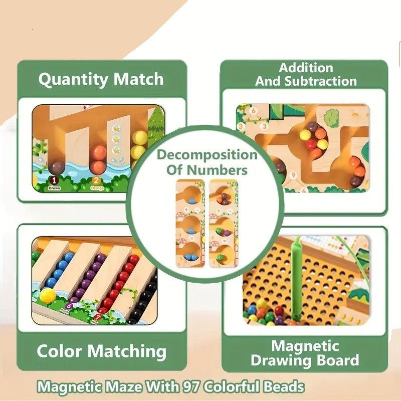 Royallure Montessori Magnetic Learning Toy for Kids - Educational Toy for 3 Year Olds 2