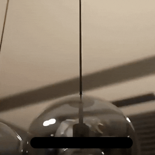 Royallure Smoked Glass Pendant Light for Kitchen and Dining, Minimalist Dome Design 1