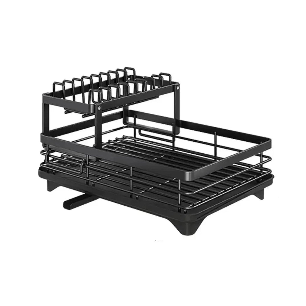Royallure Stainless Steel Foldable Dish Rack - Space-Saving Dish Drainer for Kitchen Organization 5