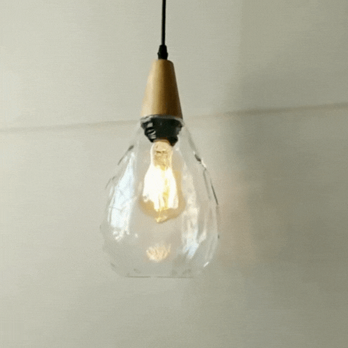 Royallure Vintage Teardrop Glass Pendant Light for Kitchen Island and Dining Spaces 2