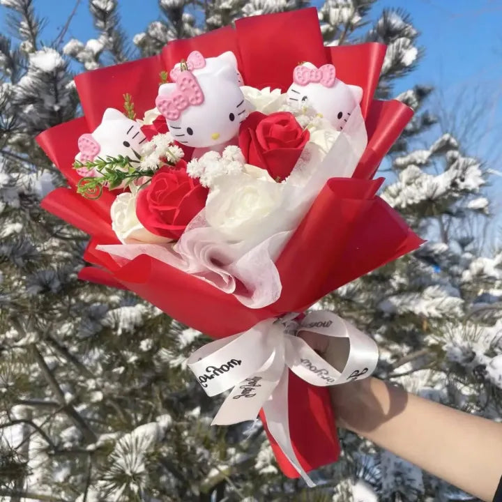 Royelux Hello Kitty Flower Bouquet – Creative Gift for Birthdays & Special Occasions 8