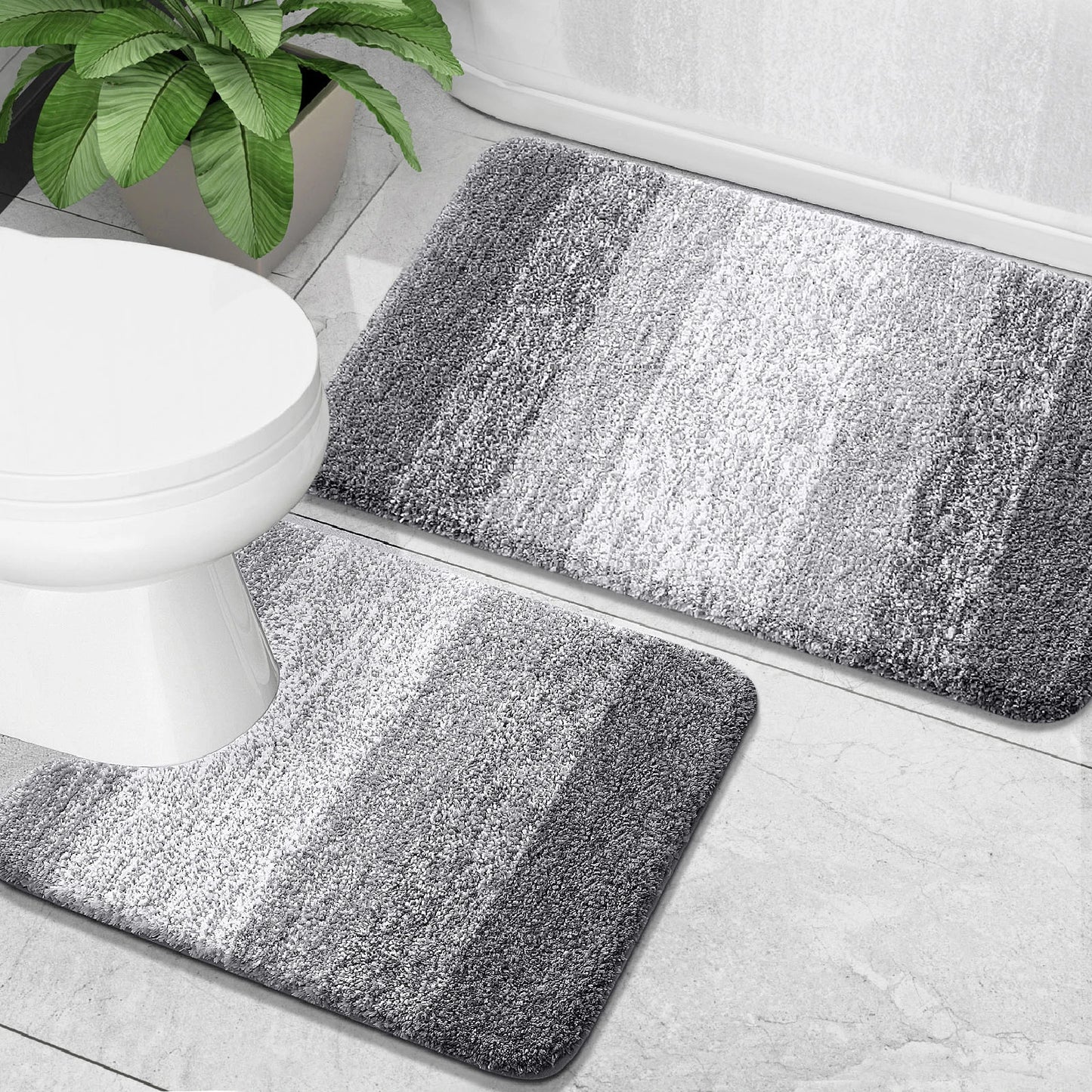 Luxoria Non Slip Bath Mat, Quick-Dry Microfibre Bathroom Rug for Safety and Comfort