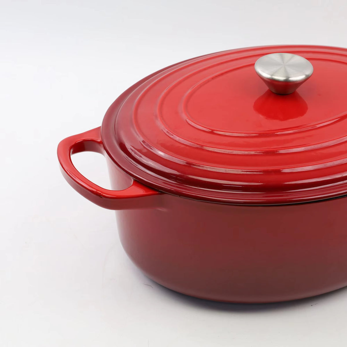 Novara Enamel Cast Iron Roasting Pan with Lid - Versatile 2-in-1 Design