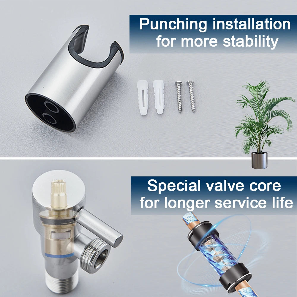 Sovere Handheld Bidet Sprayer with Adjustable Water Flow for Bathroom Hygiene