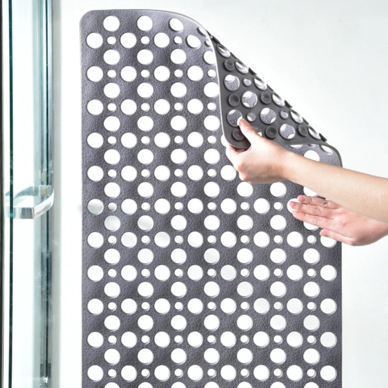 Sovere Non-Slip Shower Mat with Suction Cups and Quick-Drain Design for Safety