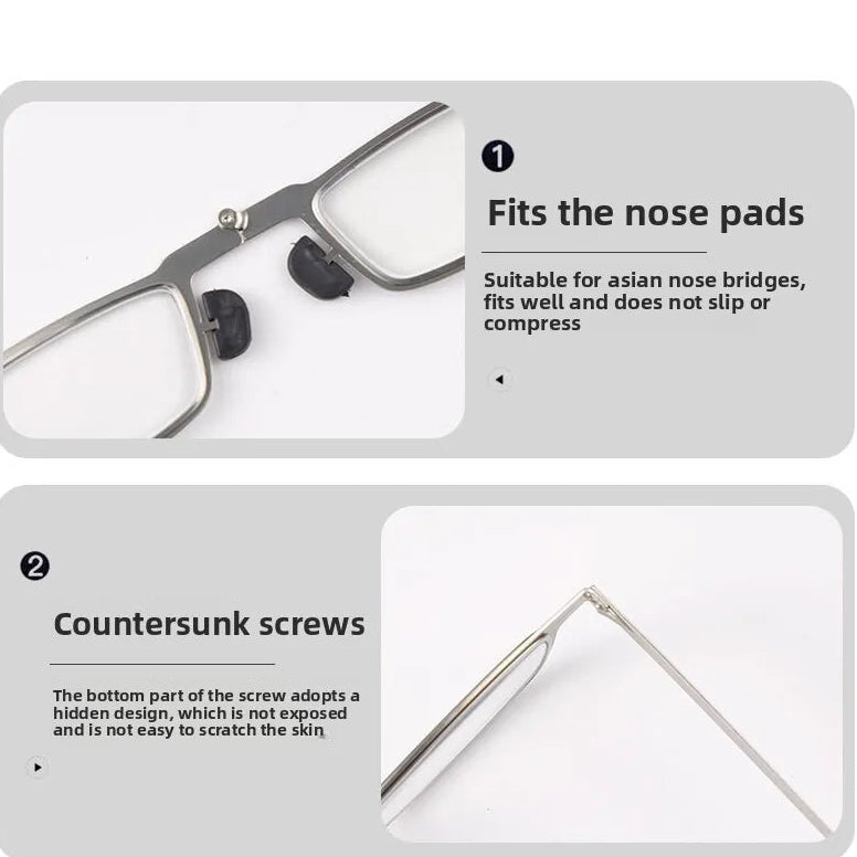 Royora Portable Folding Reading Glasses for Men Women with Blue Light Filter