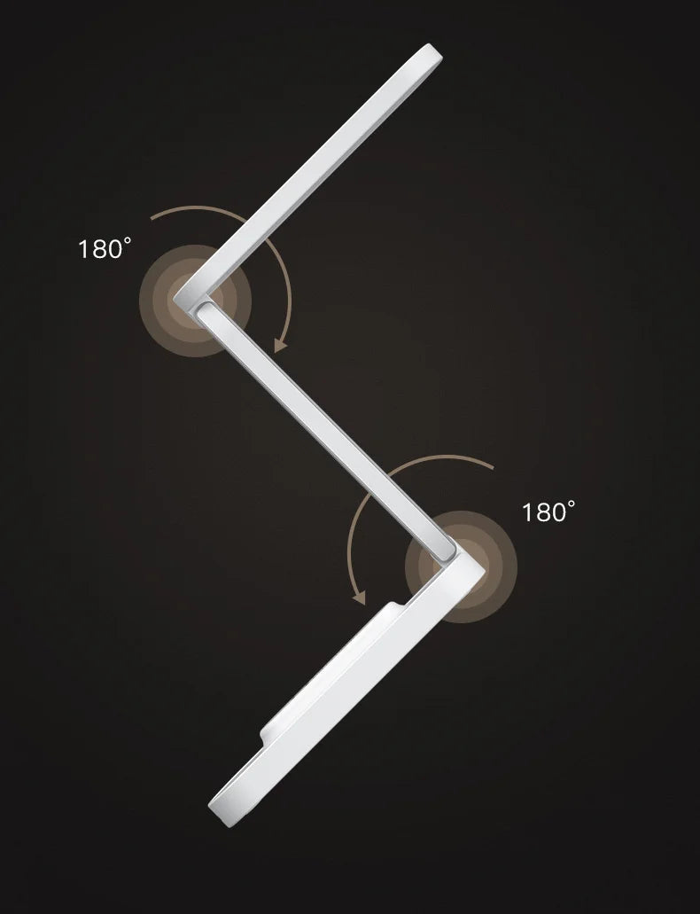 Sovere Adjustable Rechargeable Desk Lamp, Cordless Foldable Table Light with Dimmable Brightness