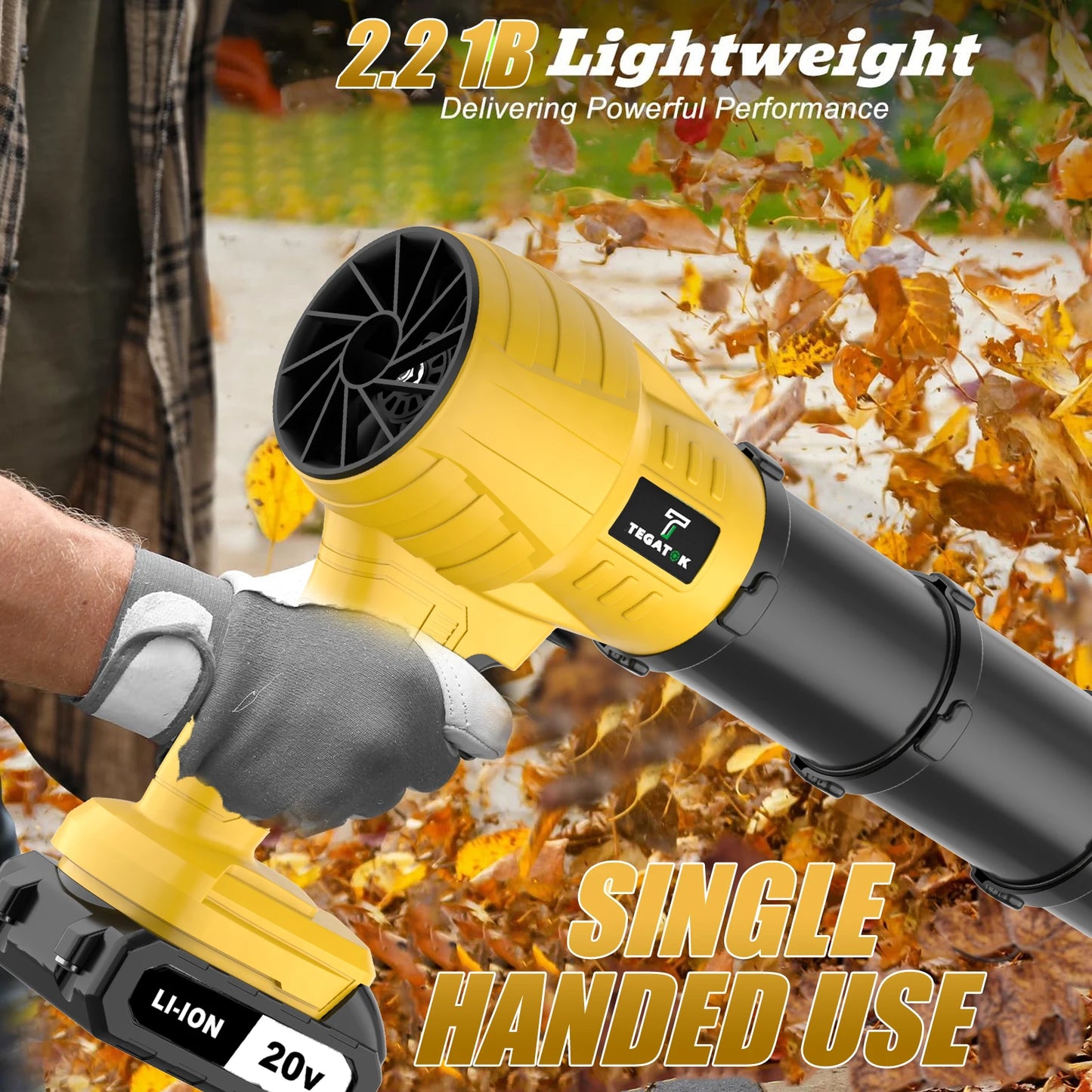 Sovere Cordless Leaf Blower with High Pressure Airflow for Quick Outdoor Cleanup