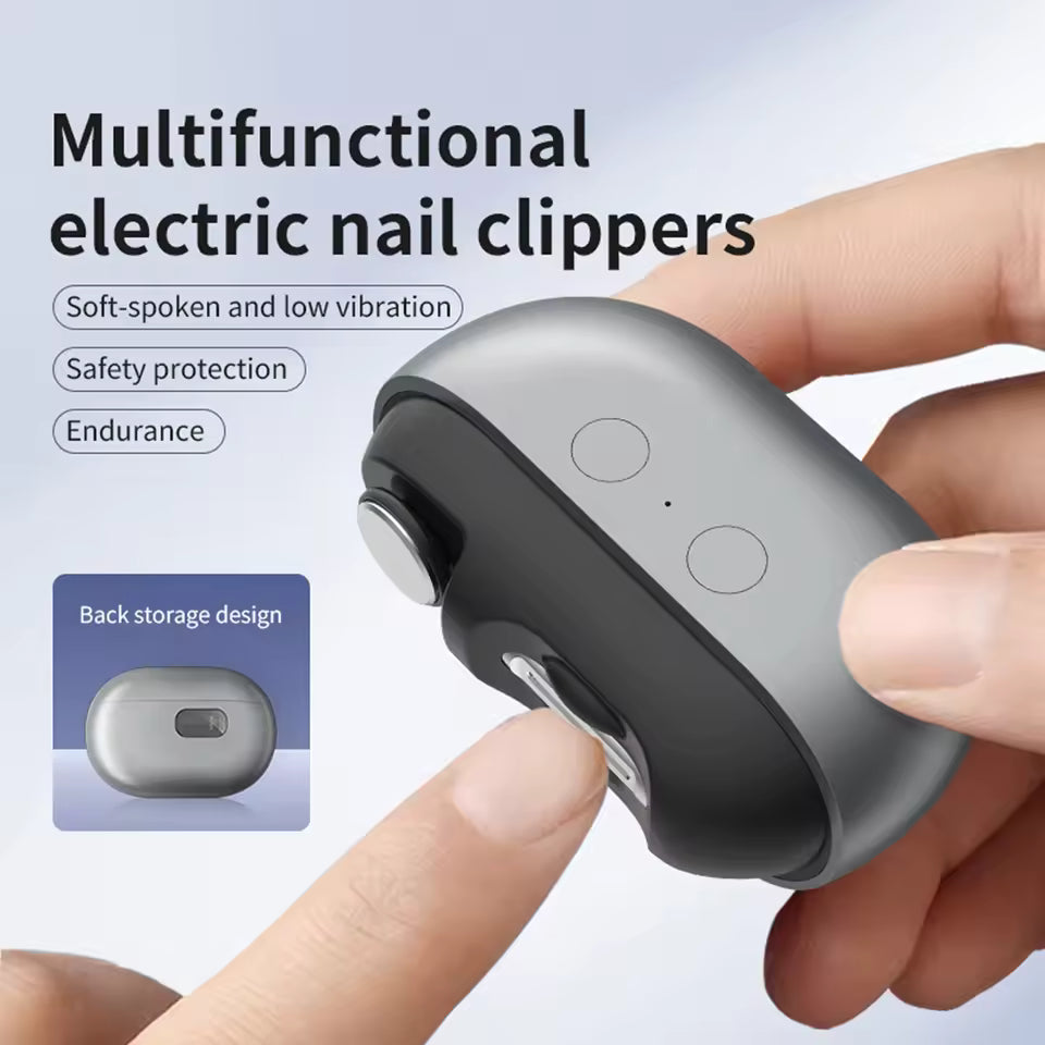 Smart Nail Clipper with UV Sterilizer for Hygienic Grooming at Home or Travel