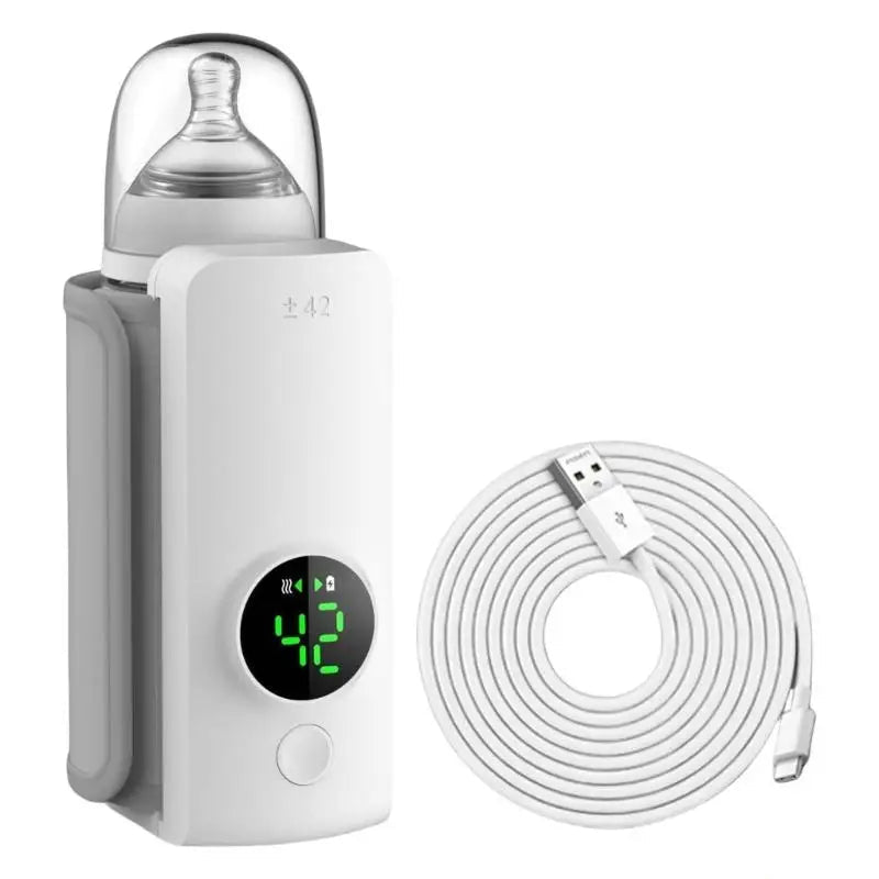 Novara Portable Baby Bottle Warmer with 6 Temperature Settings & Digital Display