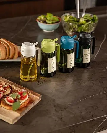 Sovere 16oz Olive Oil Sprayer Bottle with Precision Nozzle for Healthy Cooking Control