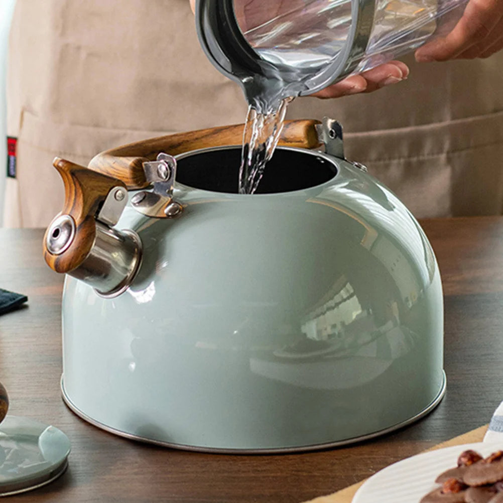 Sovere Stainless Steel Whistling Kettle, 3L Quick Boiling with Ergonomic Handle