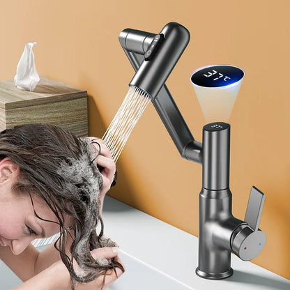 Sovere 360° Swivel Kitchen Tap with LED Temperature Display for Modern Sinks