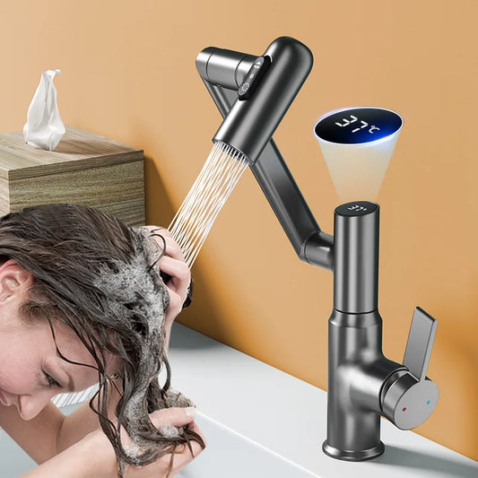Sovere 360° Swivel Kitchen Tap with LED Temperature Display for Modern Sinks