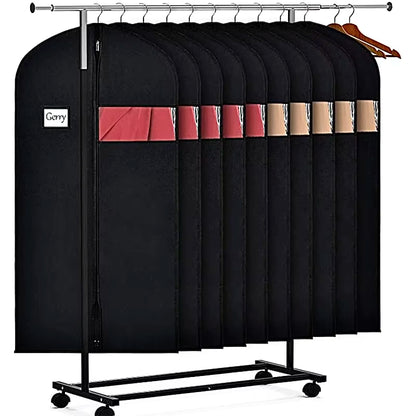 Eloria Garment Bag 5-Pack with Clear Window for Suit and Dress Storage