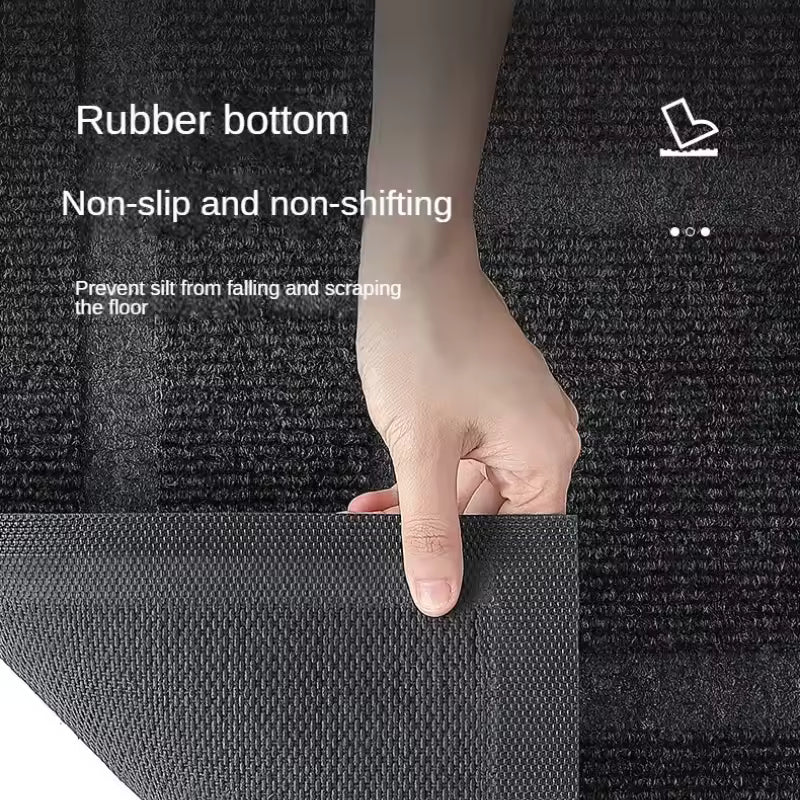 Sovere Waterproof Rubber Door Mat, Non-Slip Outdoor/Indoor Mat with Geometric Border