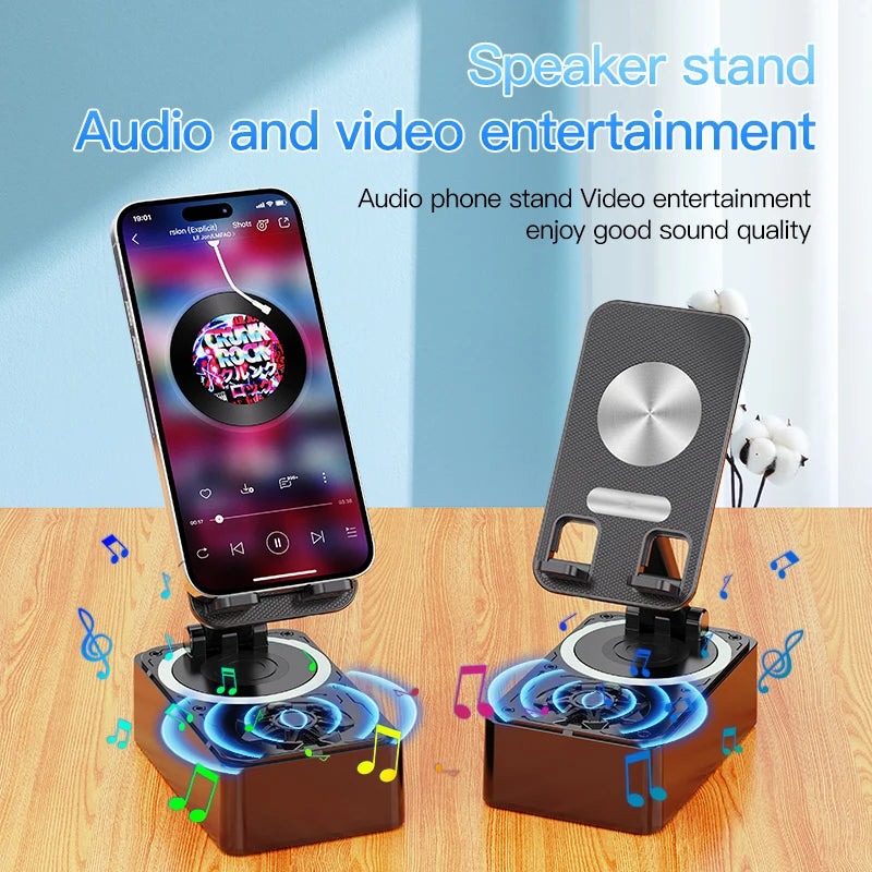 Sovere Bluetooth Speaker with Adjustable Tablet Holder and 9D Surround Sound