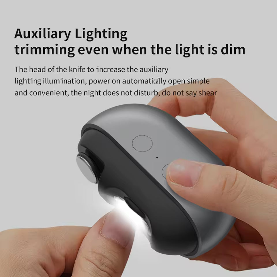 Smart Nail Clipper with UV Sterilizer for Hygienic Grooming at Home or Travel