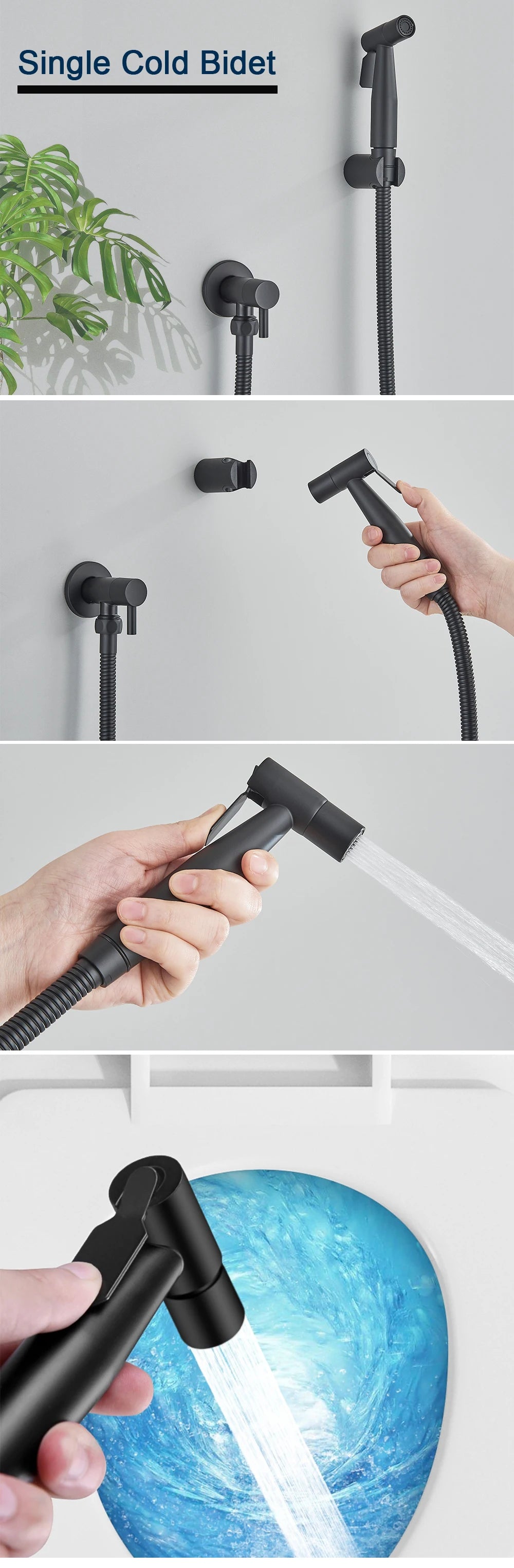 Sovere Handheld Bidet Sprayer with Adjustable Water Flow for Bathroom Hygiene