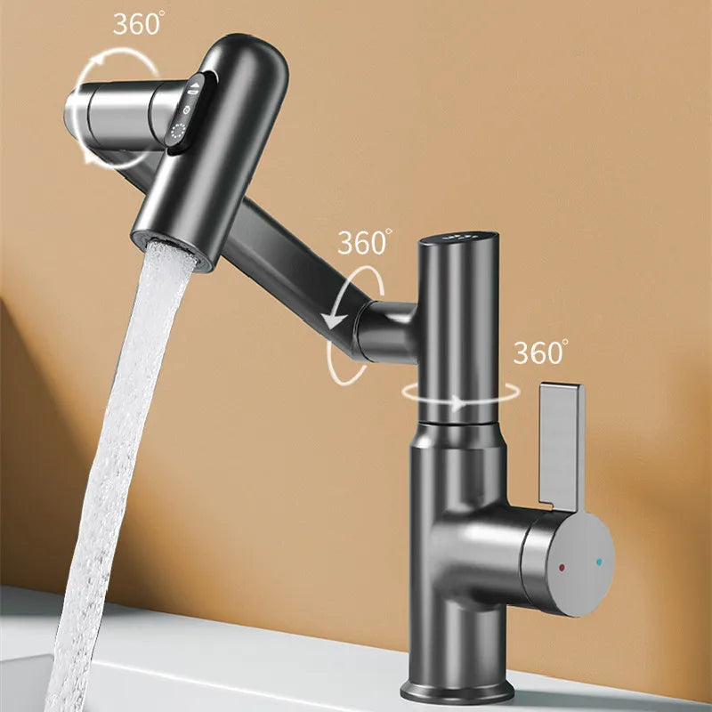 Majesta 360° Swivel Kitchen Tap with LED Temperature Display for Modern Sinks