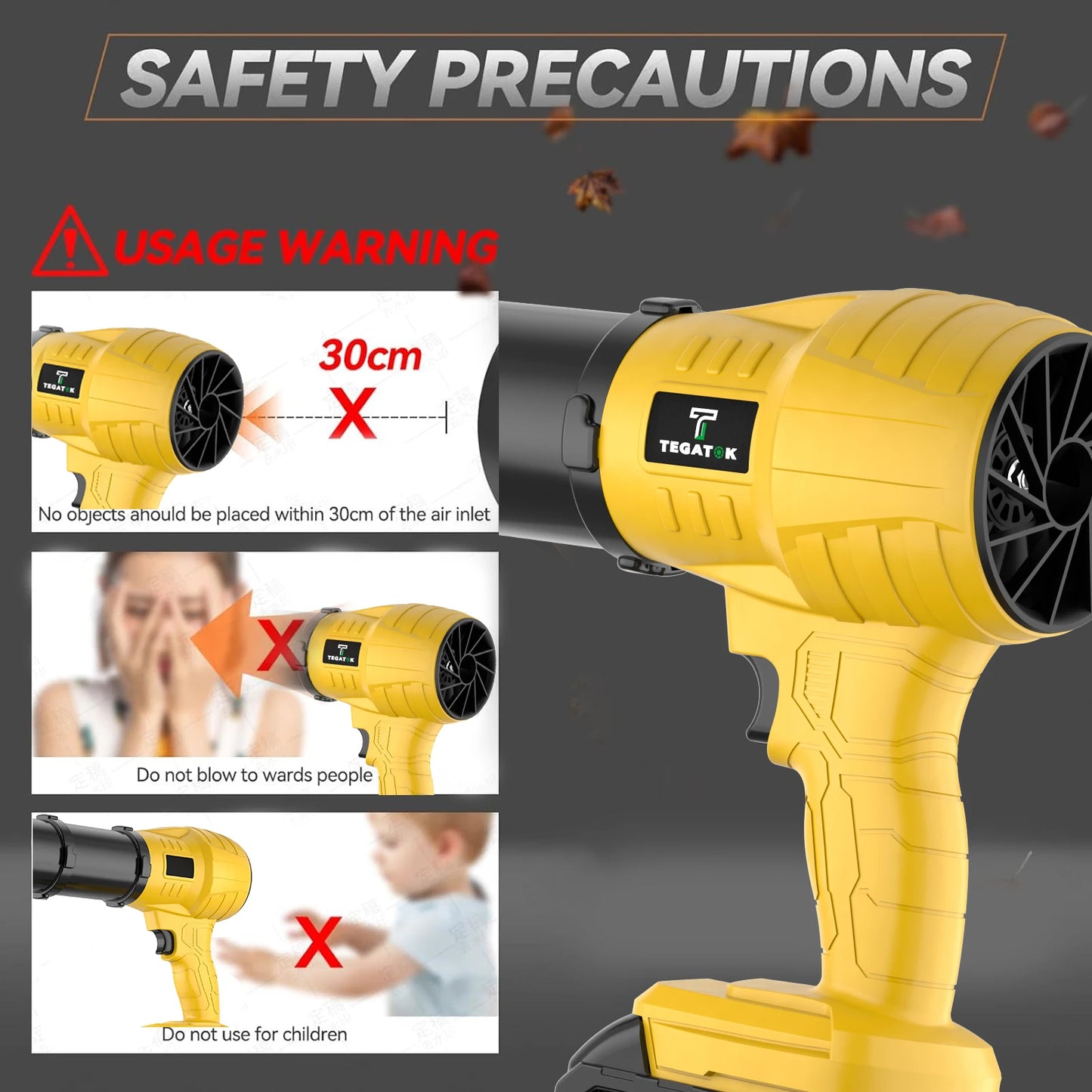 Sovere Cordless Leaf Blower with High Pressure Airflow for Quick Outdoor Cleanup