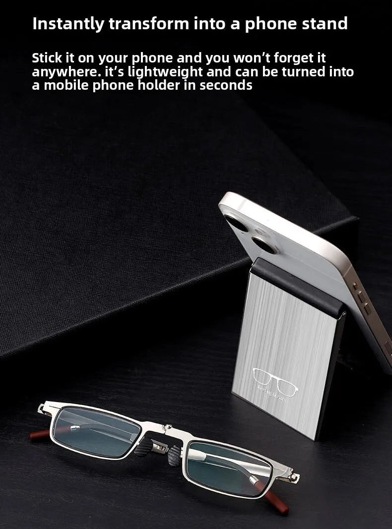 Royora Portable Folding Reading Glasses for Men Women with Blue Light Filter