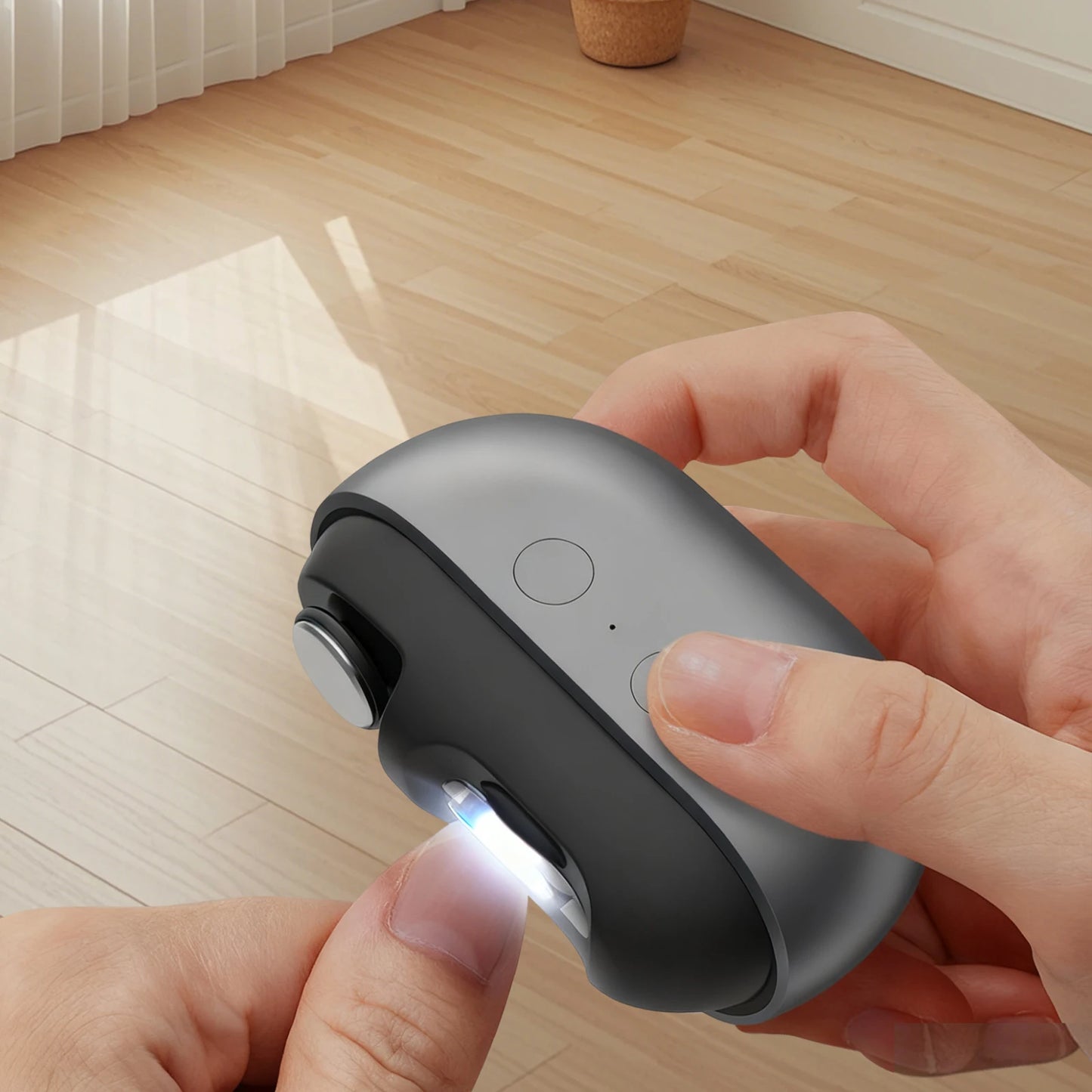 Smart Nail Clipper with UV Sterilizer for Hygienic Grooming at Home or Travel