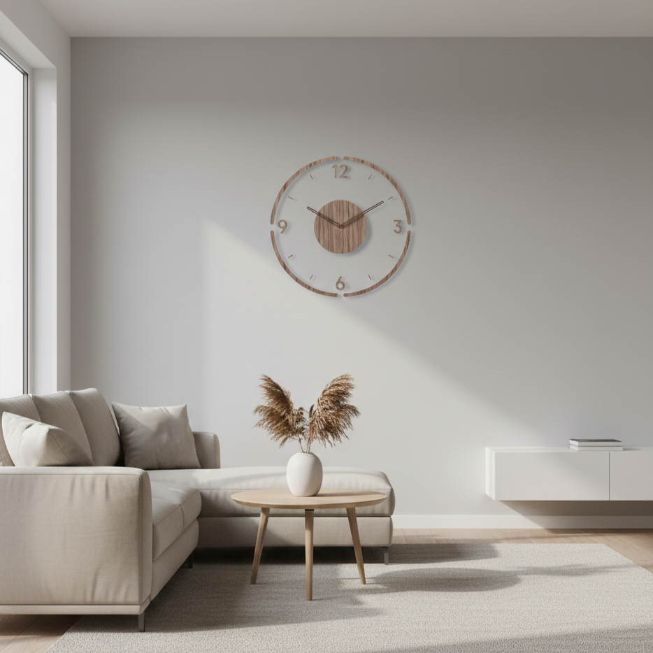 Scandinavian Wall Clock | Silent Quartz | Solid Wood | 30 cm & 35 cm 2