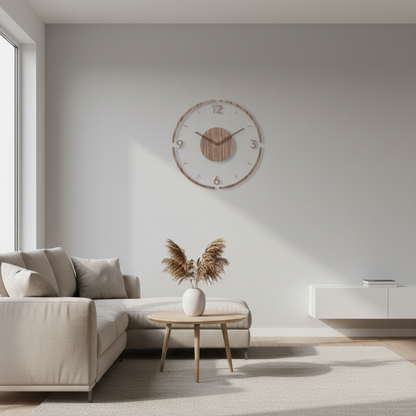 Scandinavian Wall Clock | Silent Quartz | Solid Wood | 30 cm & 35 cm 2