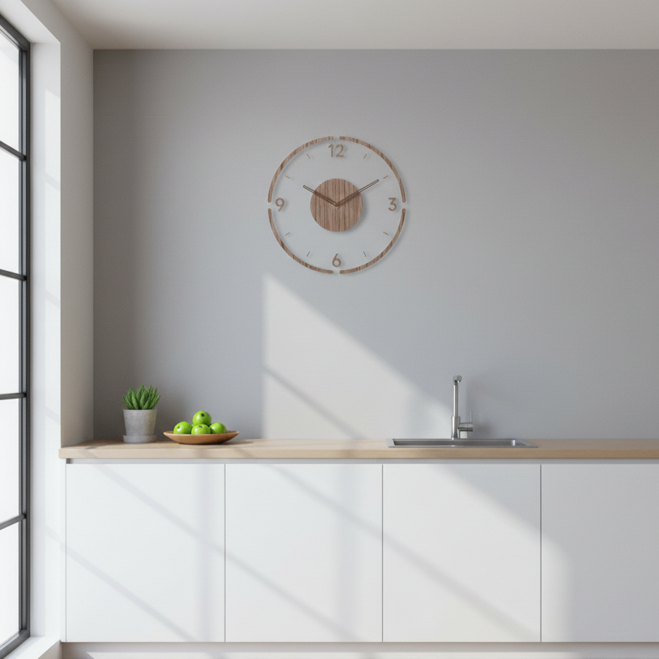 Scandinavian Wall Clock | Silent Quartz | Solid Wood | 30 cm & 35 cm 3