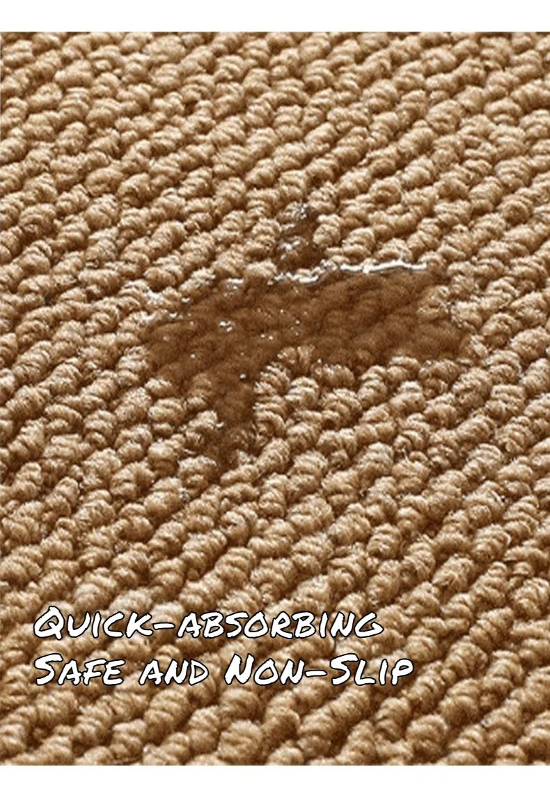 Sovere Absorbent Non-Slip Welcome Mat for Indoor & Outdoor Use, Machine Washable