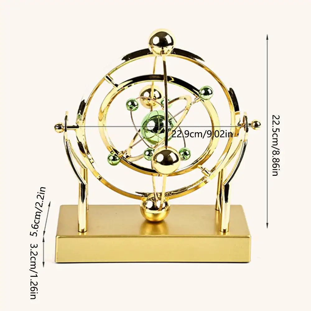 Royelle Kinetic Orbital Desk Toy - Perpetual Motion Celestial Sculpture Decor