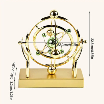 Royelle Kinetic Orbital Desk Toy - Perpetual Motion Celestial Sculpture Decor