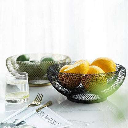 Sculptural Metal Fruit Bowl 2