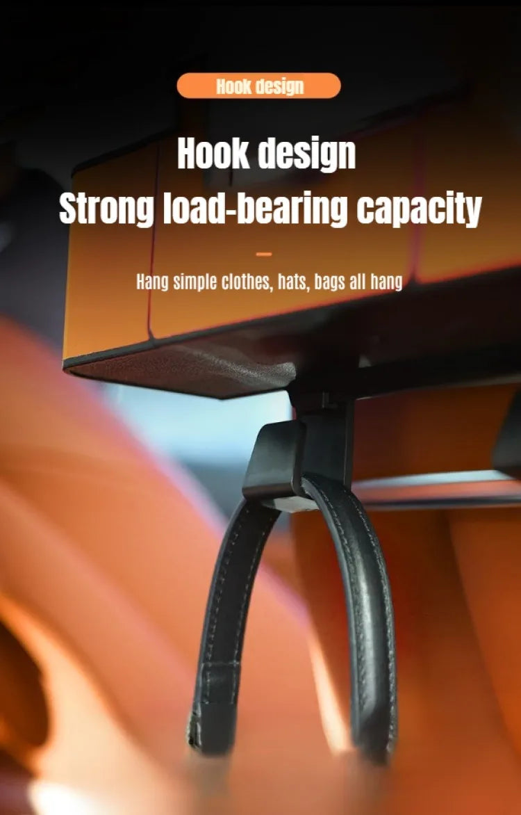 Sovere Car Seat Back Organizer with Tissue Holder and Hooks for Bags