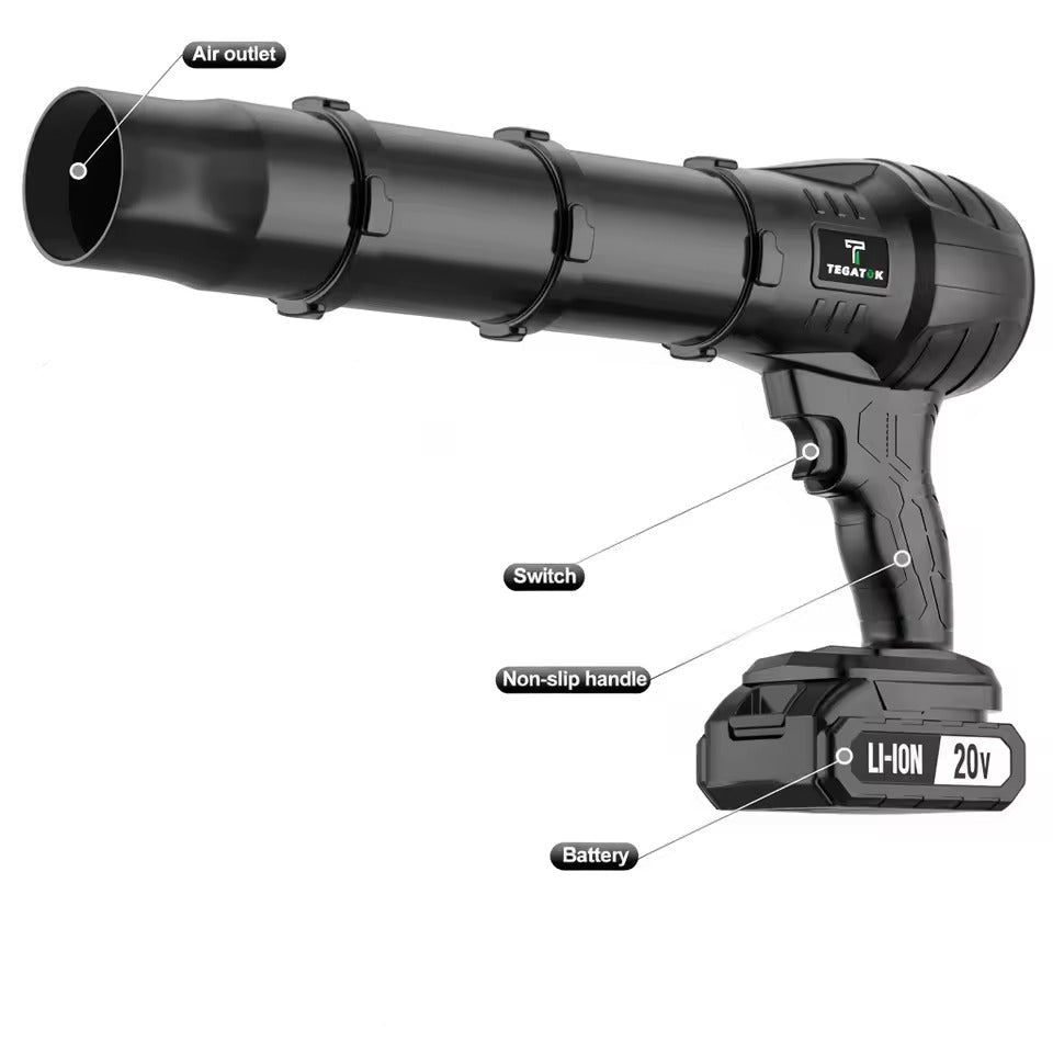Sovere Cordless Leaf Blower with High Pressure Airflow for Quick Outdoor Cleanup