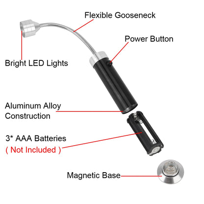 Sovere Magnetic BBQ Light with 360° Rotation and Bright White LEDs for Grill