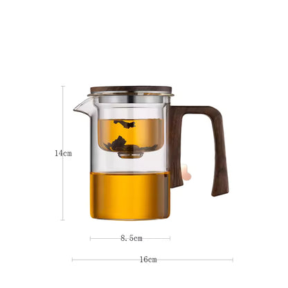 Royelle Borosilicate Glass Teapot with Removable Infuser for Loose Leaf Tea