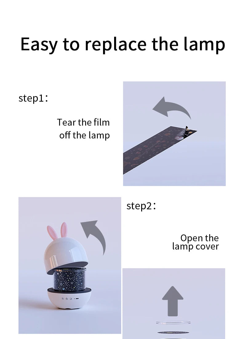 Sovere Galaxy Lamp Night Light Projector with Music and Remote for Kids - Soothing Stars