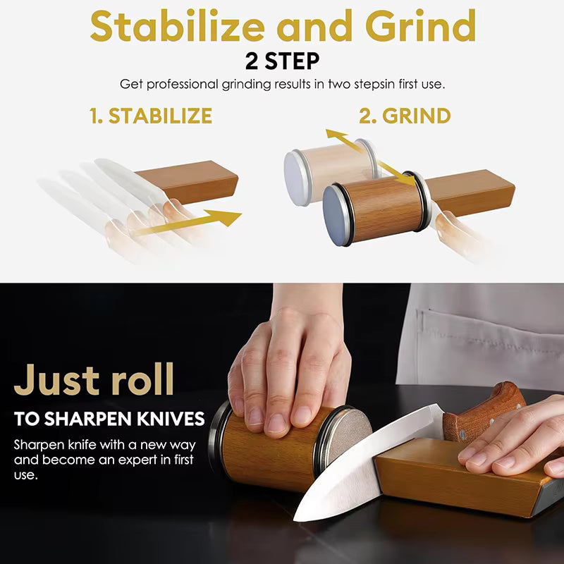 Sovere Professional Knife Sharpener with Grinding Roller for Precision Sharpening