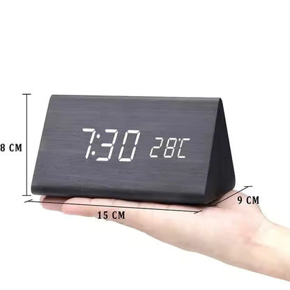 Sovere Smart Voice-Controlled Digital Alarm Clock with LED Display and Adjustable Brightness