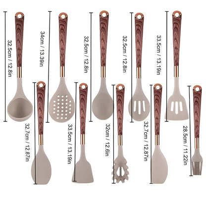 Silicone Kitchen Utensil Set – 10-Piece, Heat-Resistant and Ergonomic for the Modern Kitchen 7