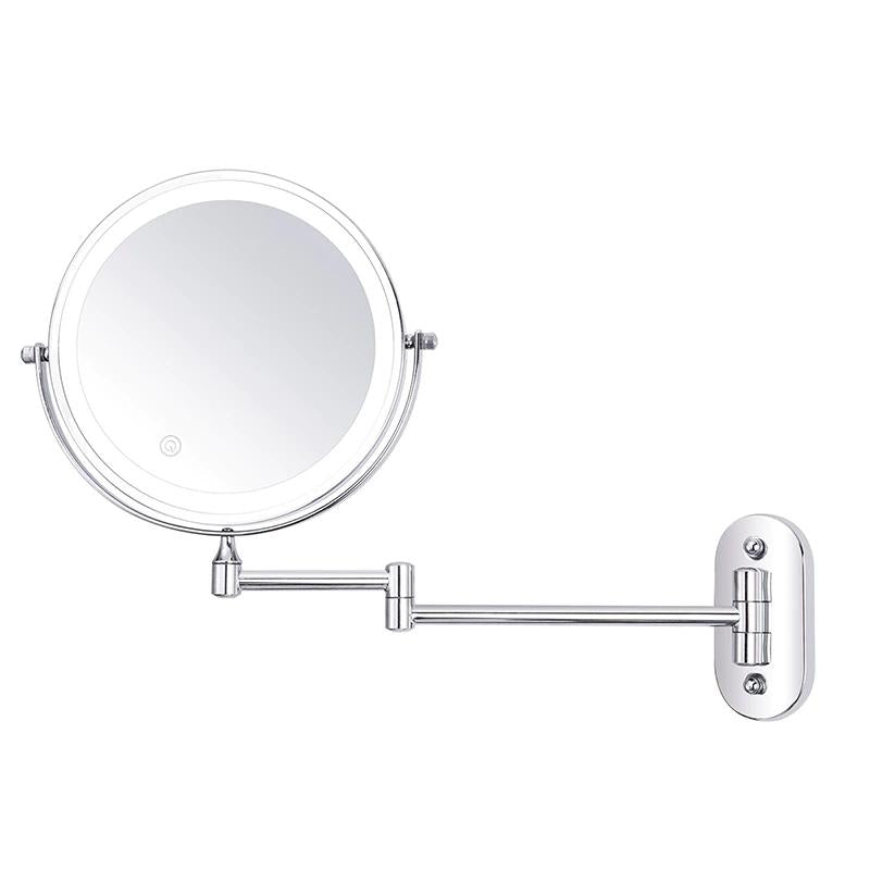 Skanto LED Magnifying Mirror | Rechargeable | Cosmetics & Bath | Chrome Silver 4