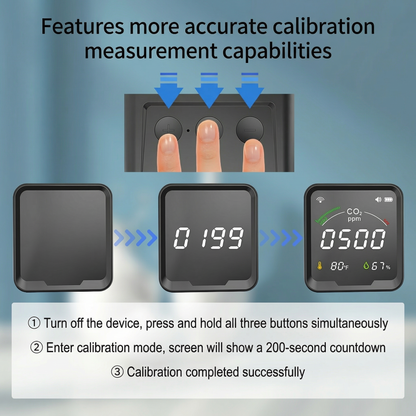 Smart Home CO2 Detector | Real-Time Air Quality Monitor with Instant Alerts 5