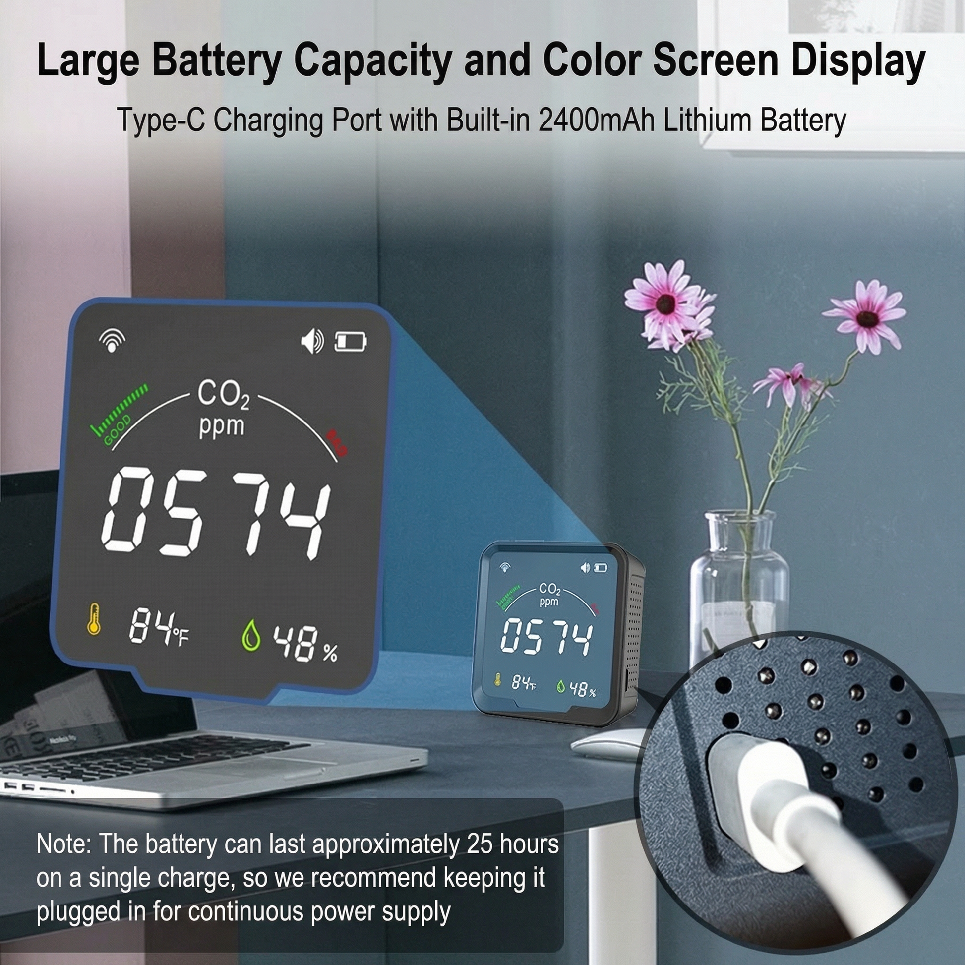 Smart Home CO2 Detector | Real-Time Air Quality Monitor with Instant Alerts 6