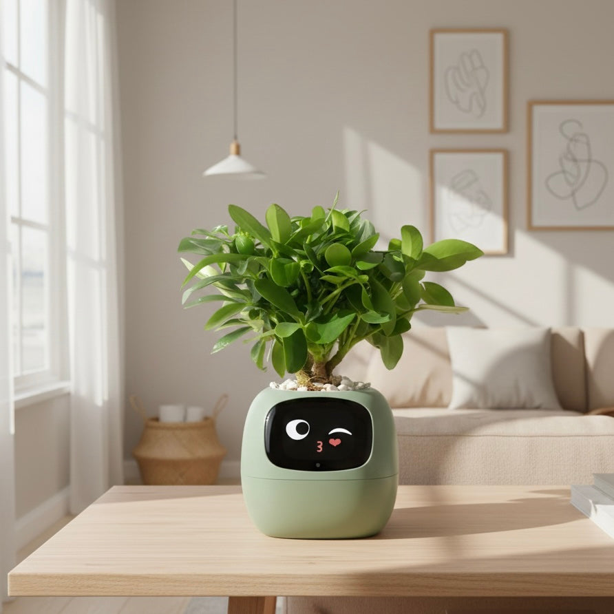 Smart Plant Pot | Self-Watering Flower Pot with App & Emoji Alerts 2