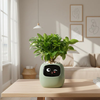 Smart Plant Pot | Self-Watering Flower Pot with App & Emoji Alerts 2