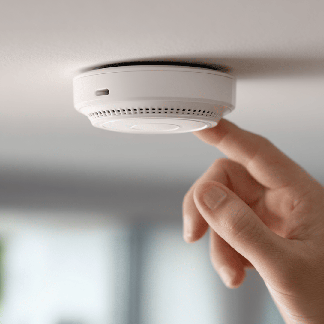 Smart WiFi Smoke Detector Heat Sensor Bluetooth Indoor Ceiling Wall Mount 3