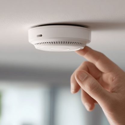 Smart WiFi Smoke Detector Heat Sensor Bluetooth Indoor Ceiling Wall Mount 3