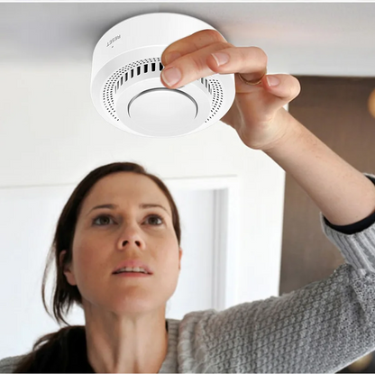 Smart WiFi Smoke Detector Heat Sensor Bluetooth Indoor Ceiling Wall Mount 6